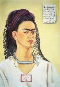 Frida Kahlo Self-Portrait Dedicated to Sigmund Firestone oil painting reproduction